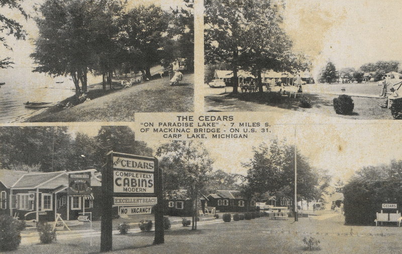 The Cedars Resort - Vintage Postcard
